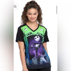 Tooniforms Disney Jack and Zero scrub top